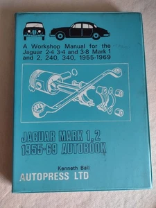 JAGUAR MK1 & MK2,2.4,3.4,3.8,240,340 AUTOBOOKS WORKSHOP MANUAL 1955-1969 - Picture 1 of 6