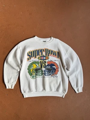 Sudadera De Colección 1998 Super Bowl Cuello Redondo L Denver Broncos Green Bay Packers Foto 1 de 4