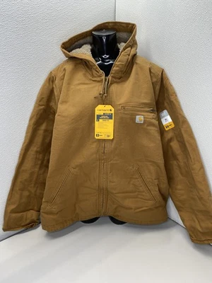 Chaqueta Carhartt Mujer Marrón Talla 2X Sherpa Forrada Calce Suelto Pato Lavado Con Capucha Foto 1 de 4