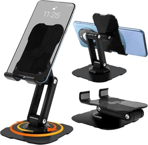 360° Rotating Foldable Portable Desktop Stand – Adjustable Cell Phone Holder - Picture 1 of 6