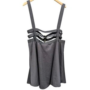 Sexy Bandage dress strappy black sleeveless witchy goth punk alt plus size 2X - Picture 1 of 7