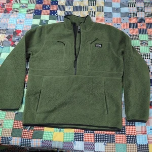 Mountain Hardwear Men's HiCamp Fleece Pullover Jacket Size L Green - Picture 1 of 6