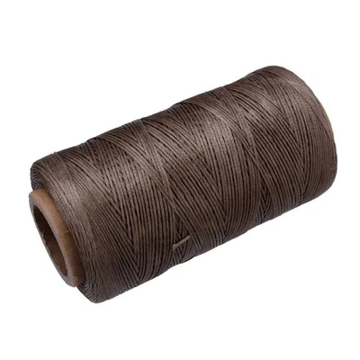 284 Yards 150D Brown Flat Waxed Thread Leather Hand Sewing Stiching Cord A3 - Image 1 of 4