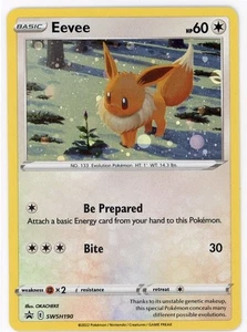 Eevee SWSH190 SWSH: Sword & Shield Promo Cards Holo - Picture 1 of 2