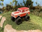 1977 Ford Bronco Lifted 4x4 Truck 1/64 Diecast Custom Off Road 4WD Raised Up SUV