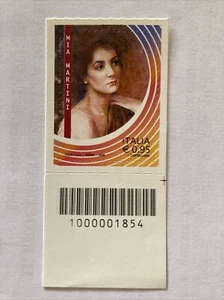 ITALIA 2018 Mia Martini con codice a barre 1854 Mnh - Foto 1 di 1