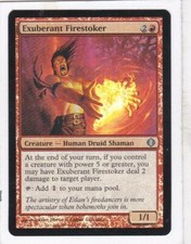 MTG: Shards of Alara: Foil: Exuberant Firestoker