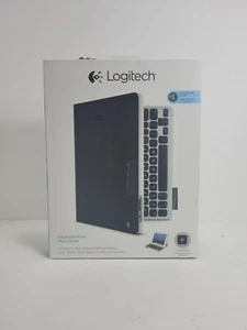 LOGITECH KEYBOARD FOLIO CASE 920-008521 FOR IPAD 4 3 2 generation Black - Picture 1 of 8
