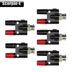 BNC Male Plug to Dual 4mm Banana Female Jack Binding Post Adapter Connector - Picture 1 of 10