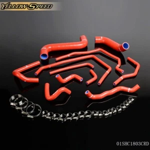 Manguera de radiador de silicona roja apta para 02-06 Subaru Impreza WRX/STI GDA/GDB EJ207 - Imagen 1 de 12