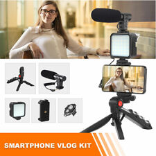 Vlogging LED Light Mobile Smartphone Vlog Kit Phone Video Selfie Stand Tripod Au