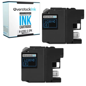 2PK LC201C Ink Cartridge Compatible for Brother MFC-J880DW J885DW J460DW J480DW - Picture 1 of 1