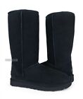 Ugg Classic Tall Ii Black Suede Fur Boots Womens Size 11 -new-