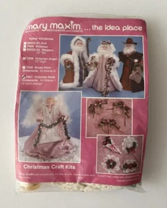 Vintage New Mary Maxim Needlework & Crafts Victorian Dolly Ornaments #7007 - Picture 1 of 12
