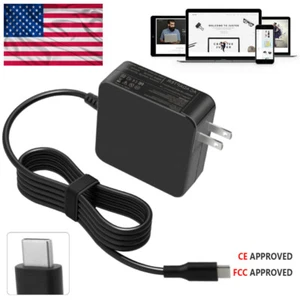 65W Type-C USB-C AC Adapter PD Power Charger For Acer Lenovo Apple ASUS Macbook - Picture 1 of 12