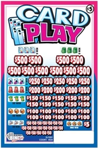 NEW pull tickets CARD PLAY - 5pt. Instant Tabs - Picture 1 of 2