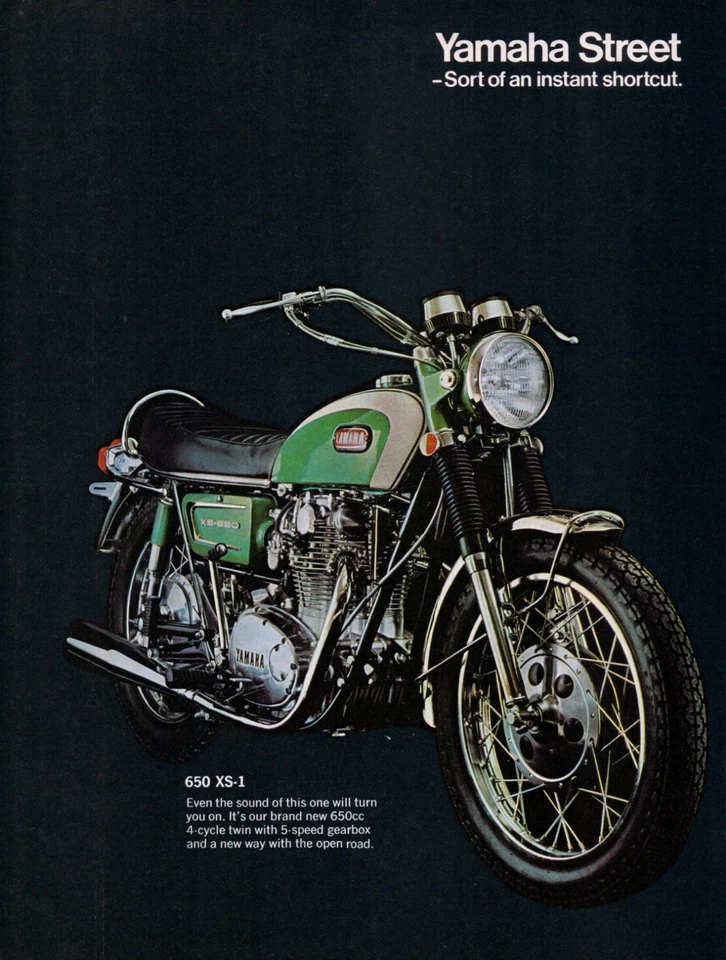 YAMAHA 650 XS1 ANUNCIO DE VENTA CALLEJERA VINTAGE Foto 1 de 1