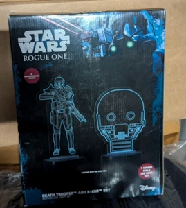 NIB Star Wars "Rogue Death Trooper & K-2SO LED Night Light" Illuminated Display - Picture 1 of 2