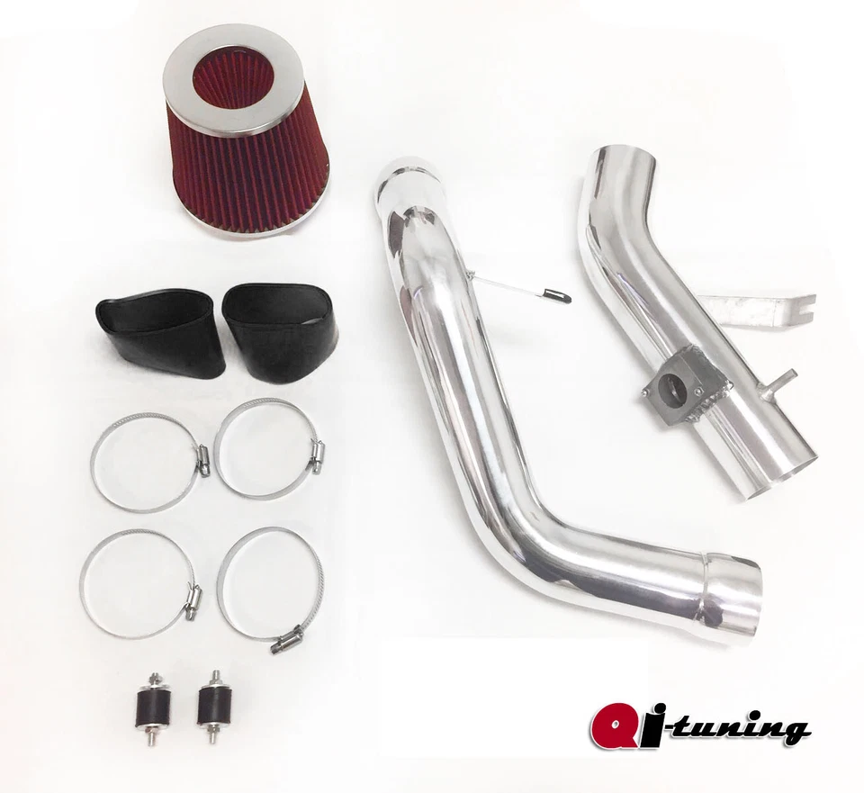 Kit de admisión de aire frío NEGRO ROJO 2 PIEZAS para Mitsubishi Eclipse 2006-2011 3,8 L V6 Foto 1 de 1