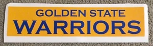 Golden State Warriors fathead nameplate decal 13.5”x3” NBA Wall Graphics new - Picture 1 of 1