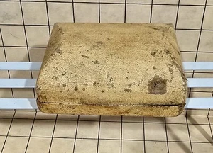 Vintage Accro Watch Box 1910 Bonded Accuracy Blue Velvet Lining - Picture 1 of 3