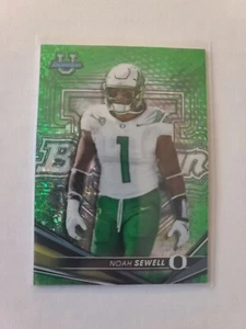 Bowman Best University 2022 Noah Sewell #7 Green Parallel 20/99 Oregon Ducks - Imagen 1 de 2