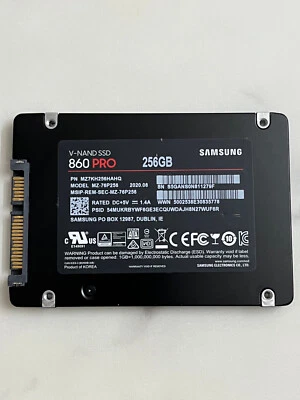Samsung 860 PRO Series MZ-76P256 256GB SSD 2.5'' V-NAND SATA Solid State Drive - Image 1 of 4