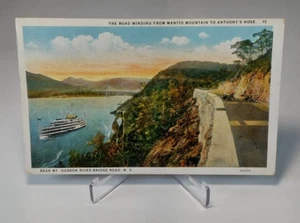 Manito Mountain Anthony Nose Mt. Hudson River Bridge Road NY Unposted Postcard - Picture 1 of 2