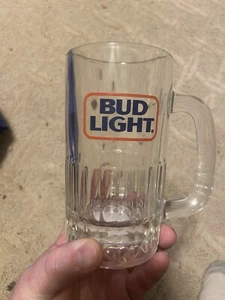 Vintage Bud Light Glass Mug 5.5 Inch Tall Heavy - Picture 1 of 1