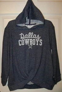 Dallas Cowboys Football Twist Glitter Pull Over Hoodie Girls Youth Size 7 NWT - Picture 1 of 1