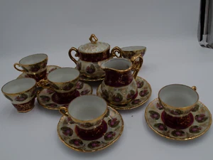 Antikes 13 teiliges Ozon Porzellan Set aus den 1930er Jahren Made in Japan - Bild 1 von 14