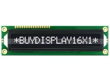 5V Negative Black 16x1 Big Character LCD Module Display w/Tutorial,Bezel,HD44780