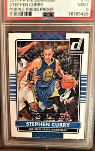 PSA 9 Mint 2014-15 Donruss #70 Stephen Curry PURPLE PRESS PROOF /199 SP POP 3! - Picture 1 of 1
