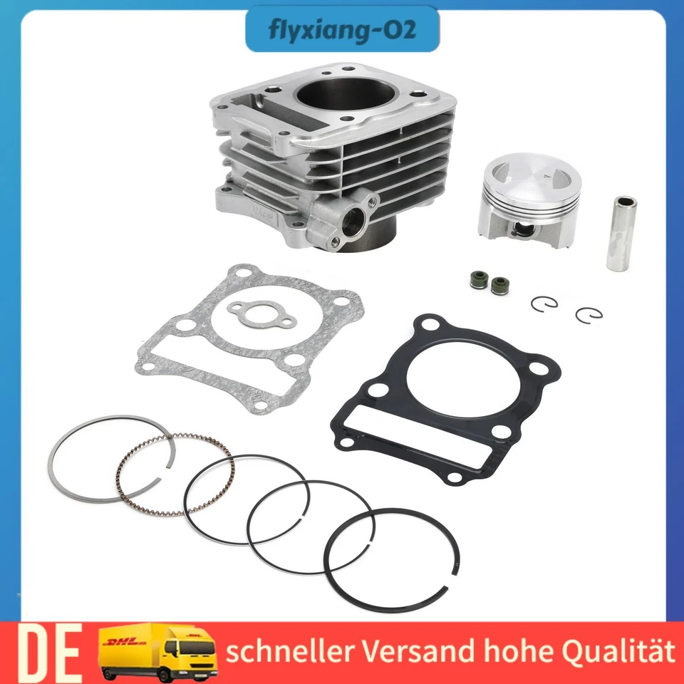 150ccm Zylinderkit mit SLS für Suzuki EN125 GS125 GZ125 DR125 RV125 TU125 4T sil - Bild 1 von 4
