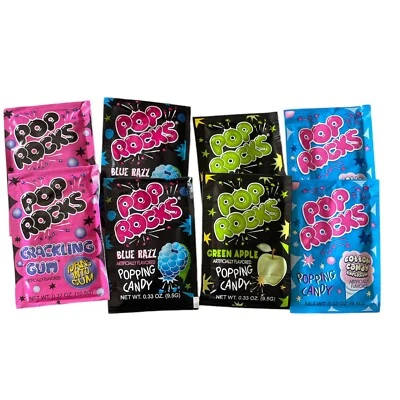 8 Packs Pop Rocks Variety Flavor Popping Candy .33oz ( Mix & Match Flavors! ) - Image 1 of 4