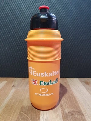 Vintage Cycling water bottle borraccia pro Euskaltel Euskadi Orbea Elite - Image 1 of 4