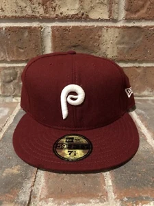 New Era 7 1/2 Philadelphia Phillies Cooperstown 1970 USA Made 59fifty Fitted Hat - Picture 1 of 5