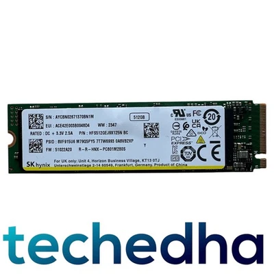 SK Hynix 512GB M.2 PCIe NVMe 2280 SSD Solid State Drive HFS512GEJ9X125N BC - Image 1 of 2