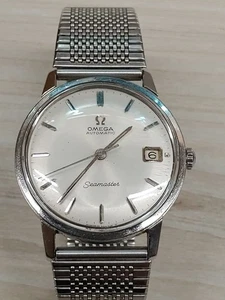 Omega Seamaster Automatik Herren SS Silber Zifferblatt 34mm gebraucht aus Japan - Bild 1 von 20