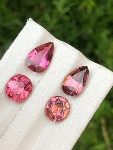 9.20 Ct Natural Beautiful Muti-Color Tourmaline 13x9x5 to 8x6mm From Afghanistan - Picture 1 of 8