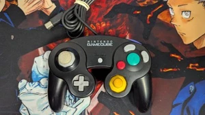 Official Nintendo GameCube Controller Black Authentic DOL-003 OEM - Tested - Picture 1 of 4