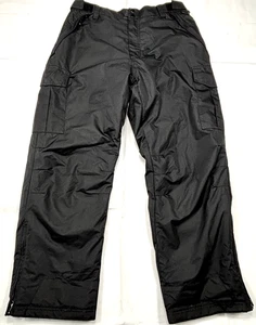 Ozark Trail Men's L 36x38 Snow Pants Black Lined Insulated Ski Outdoor Hunt Camp - Picture 1 of 16
