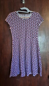 Wonder Nation Girls 14/16 Purple Geometric Skater Dress Knee Length - Picture 1 of 4