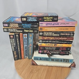 18 vintage SF Fantasy paperback lot Anne McCaffrey Stirling Nye Scarborough - Picture 1 of 19