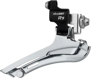 microSHIFT R9-F Double Front Derailleur - 9-Speed, Double, 46-52t Max, - Picture 1 of 1