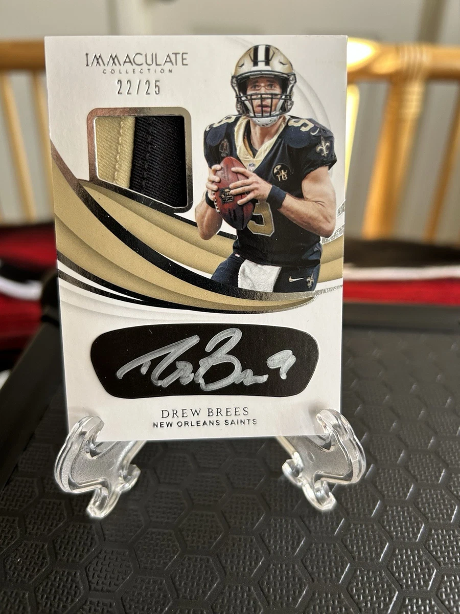 New Orleans Saints Drew Brees Autographed Football Trading Card