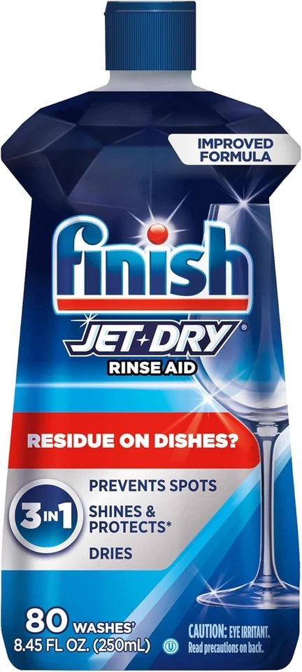 Enjuague para lavavajillas Finish Jet-Dry, compatible con detergente para lavavajillas, Preve Foto 1 de 4