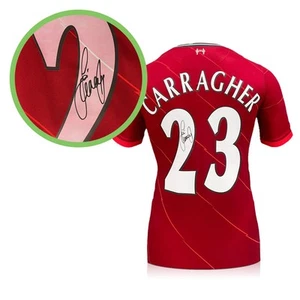 Jamie Carragher signiertes Liverpool 2021-22 Fußballtrikot. Beschädigt A - Bild 1 von 5