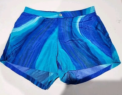 Shorts de praia feminino Catalina S 4/6 azul turquesa leve sem forro - Imagem 1 de 4