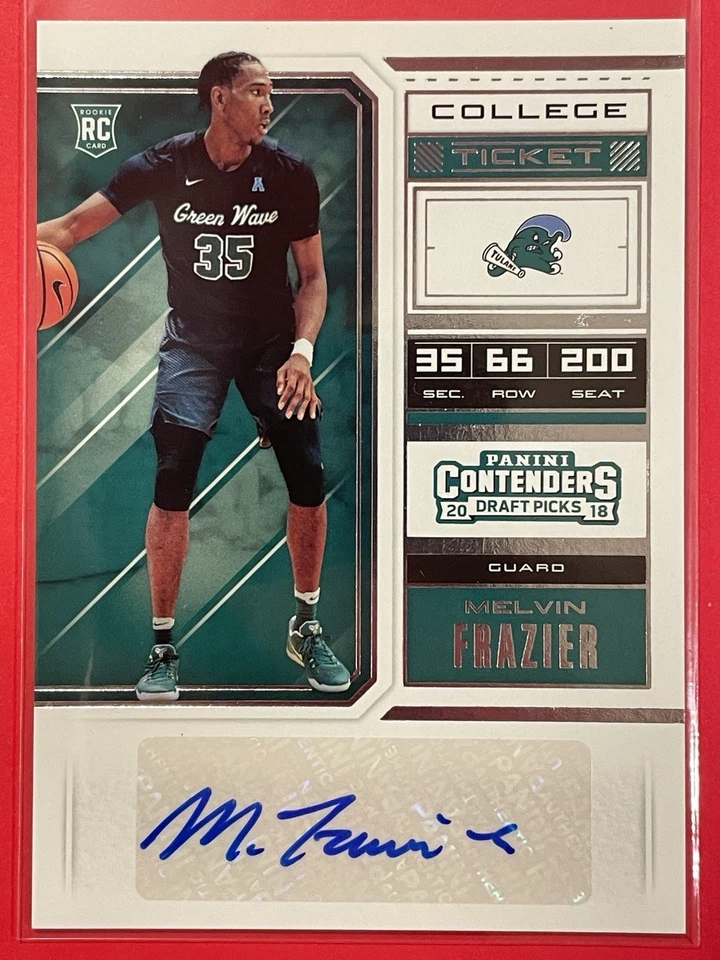 2018 Panini Contenders Draft Melvin Frazier Jr Picks College Ticket Auto RC #88 - Image 1 of 2